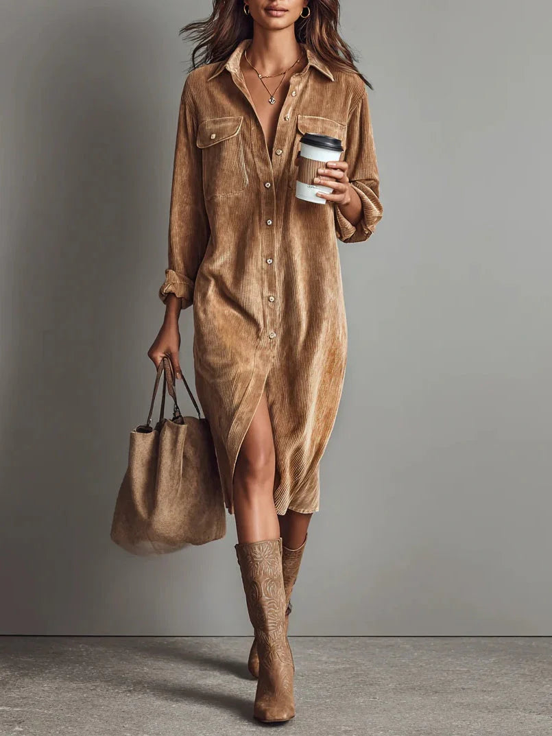 Trendiges Kleid Mit Bequemer, Entspannter Passform Damen
