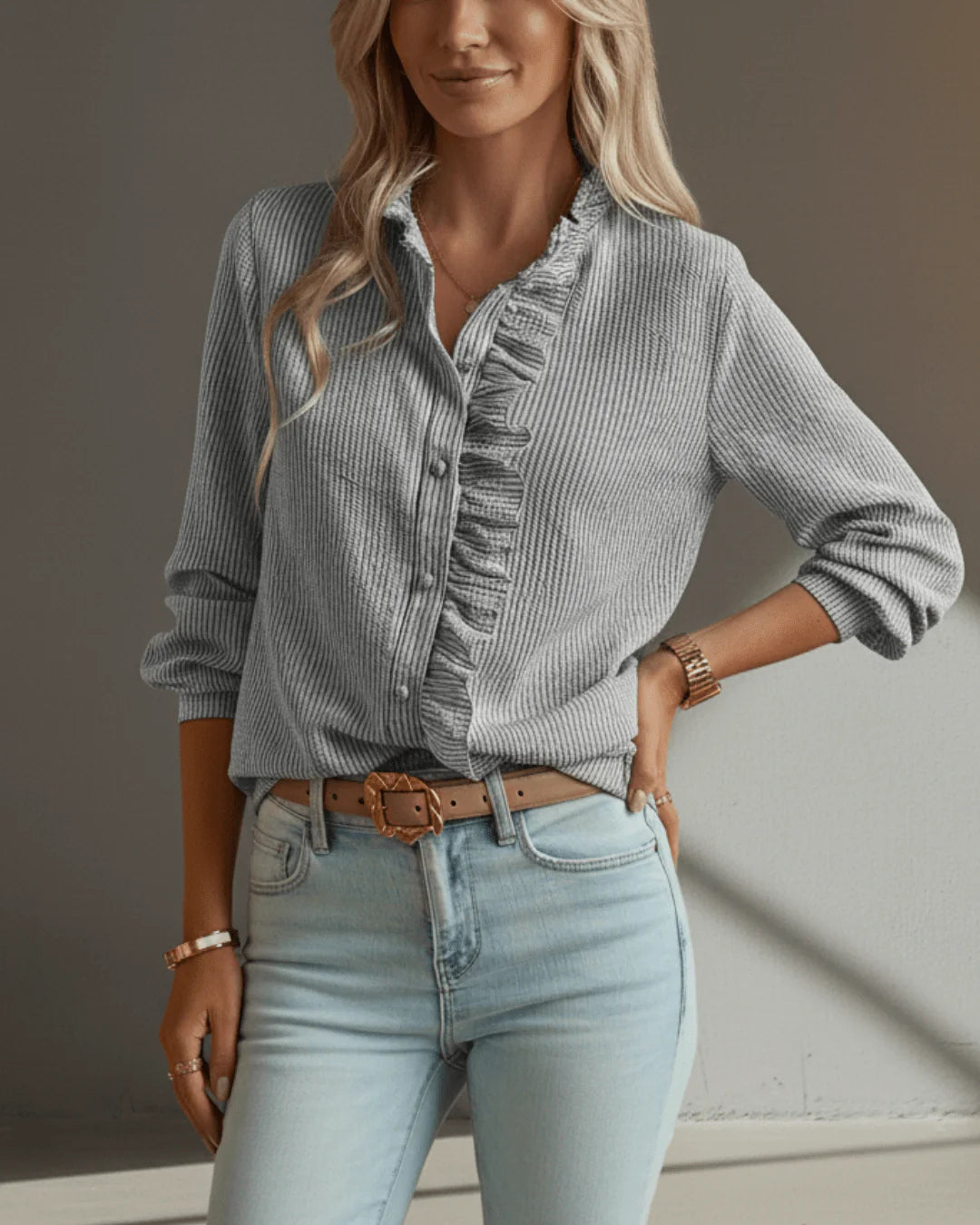 Amelia | Elegant Ruffle Shirt