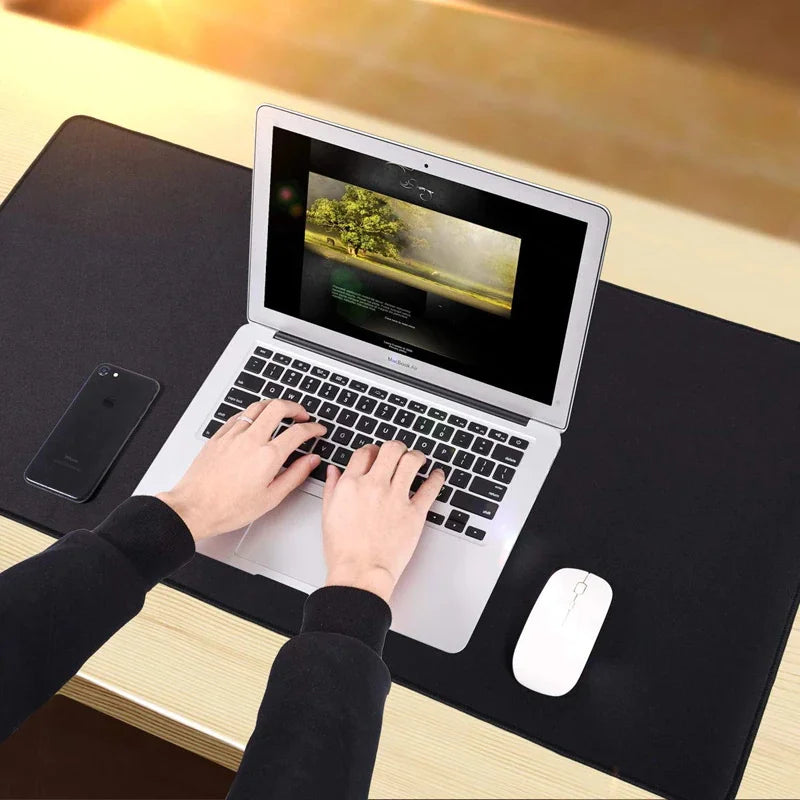 Tapis de souris noir longue vitesse, tapis de souris, Polymères informatiques, Salle de jeu, ouvertement, Grand, Table, Mignon, Accessoire de bureau, Livraison gratuite, média