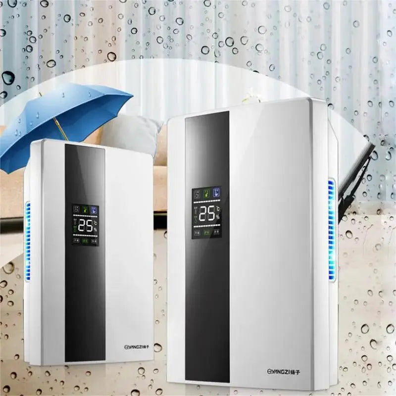 Déshumidificateur et purificateur d'air 2 en 1, absorbeur d'humidité, silencieux, pour chambre à coucher, sous-sol, télécommande, synchronisation, tuyau d'eau externe