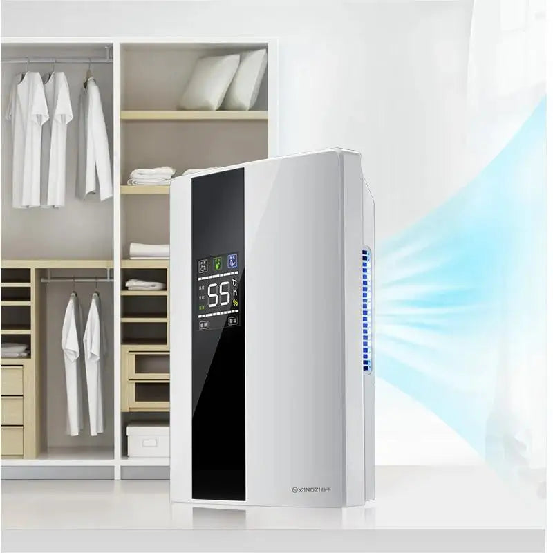 Déshumidificateur et purificateur d'air 2 en 1, absorbeur d'humidité, silencieux, pour chambre à coucher, sous-sol, télécommande, synchronisation, tuyau d'eau externe