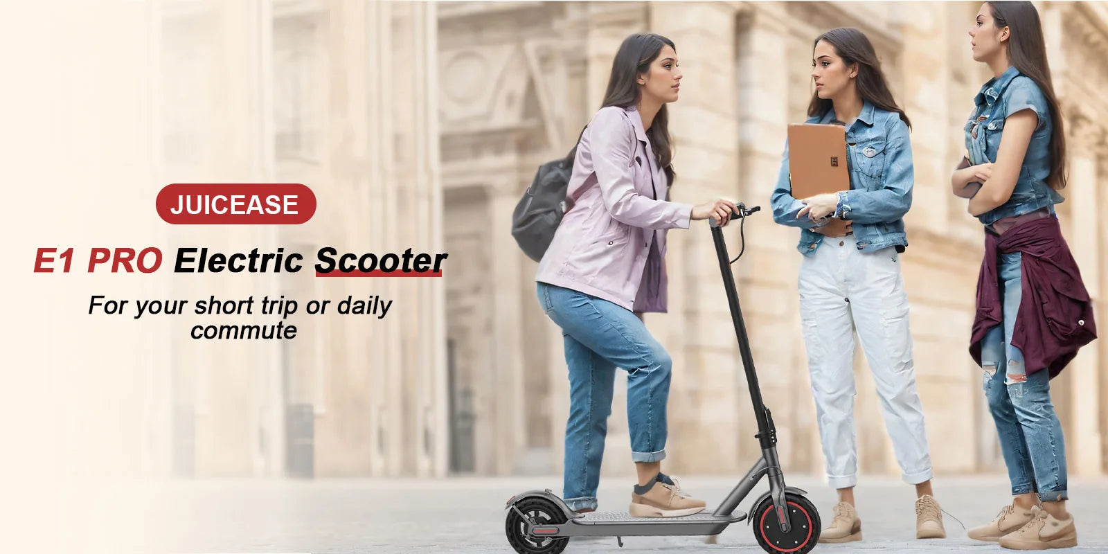 JUICEASE E1 Pro Scooter électrique 350W moteur 500W puissance de pointe pliant trottinette électrique 36V7.8AH 5.2 puces 25KM portée EScooter