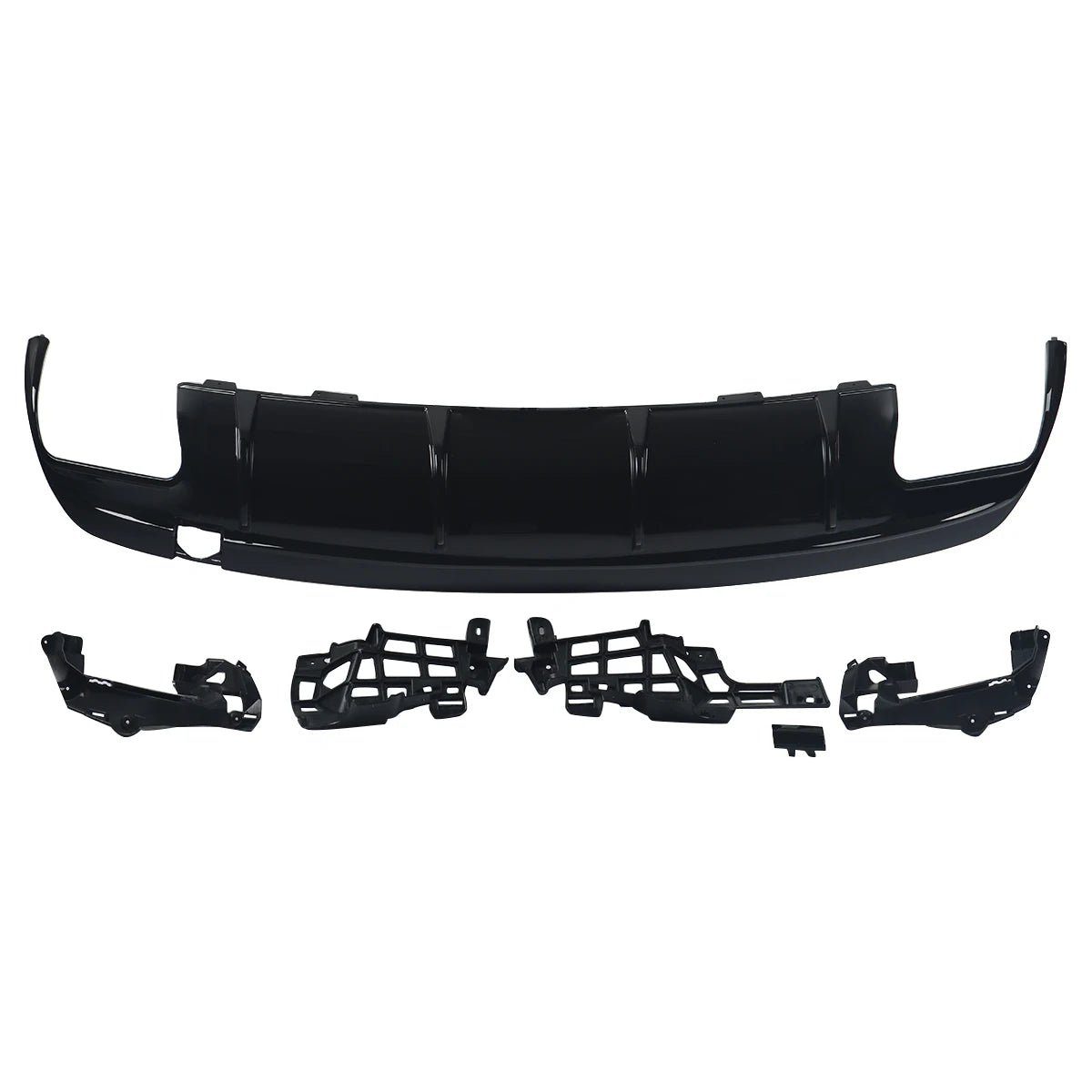 MagicKit pour Mercedes Benz AMG W117 C117 X117 diffuseur arrière avec tuyaux d'échappement CLA260 CLA45 brillant à lèvres de pare-chocs arrière noir