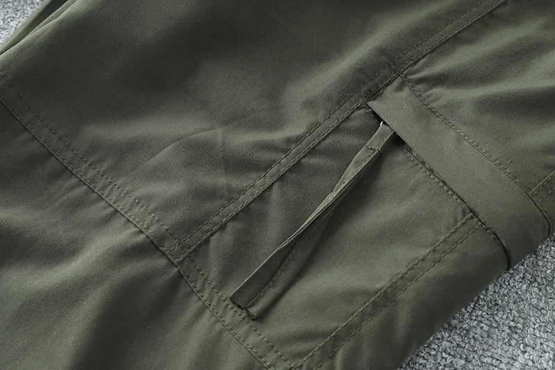 Pantalon cargo multi-poches pour homme, coupe-vent, imperméable, équipement de chasse, trekking, printemps, extérieur, skip fjj