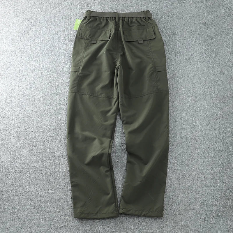 Pantalon cargo multi-poches pour homme, coupe-vent, imperméable, équipement de chasse, trekking, printemps, extérieur, skip fjj