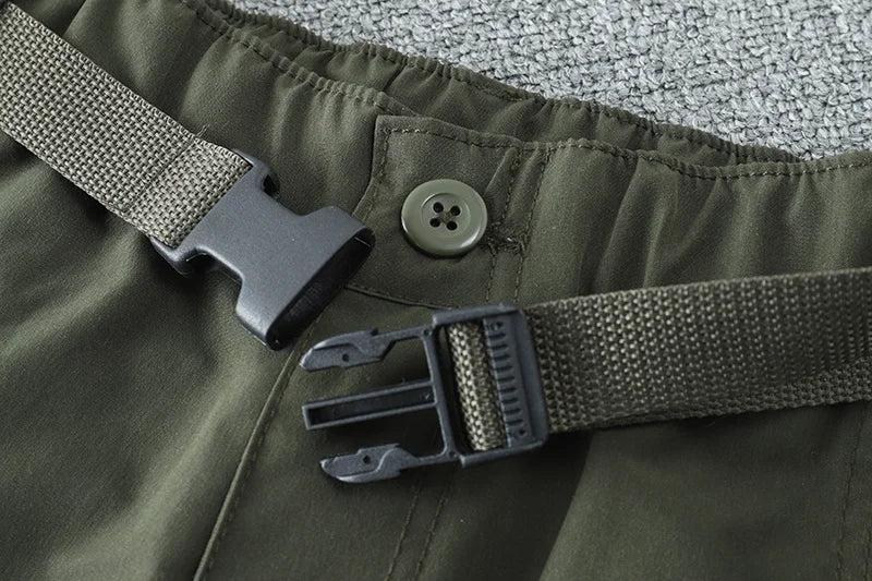 Pantalon cargo multi-poches pour homme, coupe-vent, imperméable, équipement de chasse, trekking, printemps, extérieur, skip fjj