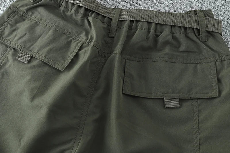 Pantalon cargo multi-poches pour homme, coupe-vent, imperméable, équipement de chasse, trekking, printemps, extérieur, skip fjj