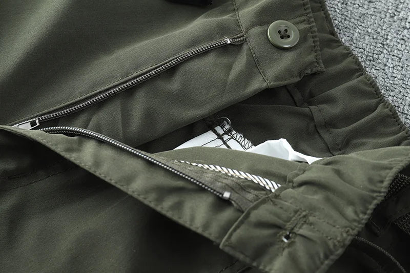 Pantalon cargo multi-poches pour homme, coupe-vent, imperméable, équipement de chasse, trekking, printemps, extérieur, skip fjj
