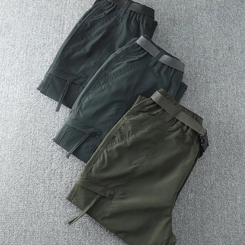 Pantalon cargo multi-poches pour homme, coupe-vent, imperméable, équipement de chasse, trekking, printemps, extérieur, skip fjj