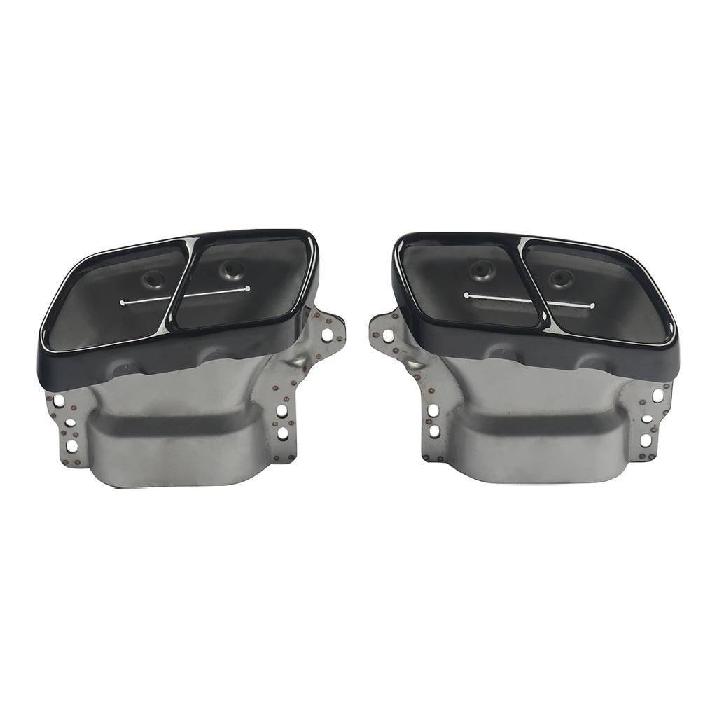 MagicKit pour Mercedes Benz AMG W117 C117 X117 diffuseur arrière avec tuyaux d'échappement CLA260 CLA45 brillant à lèvres de pare-chocs arrière noir