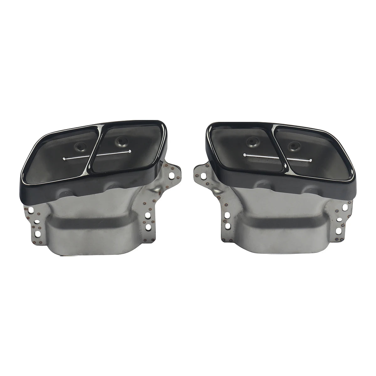 MagicKit pour Mercedes Benz AMG W117 C117 X117 diffuseur arrière avec tuyaux d'échappement CLA260 CLA45 brillant à lèvres de pare-chocs arrière noir