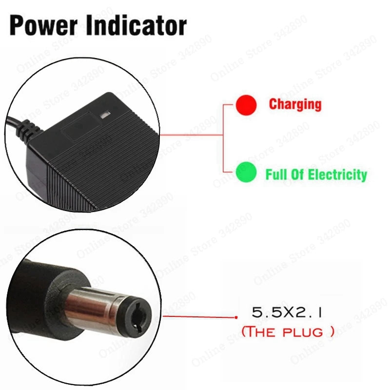 Chargeur de batterie de pipeline, 36V, sortie 42V, entrée 100-240 ylique, lithium, ion Eddie, li-application, série 10, 36V