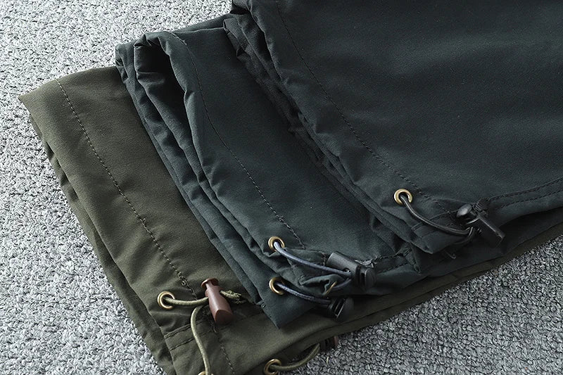 Pantalon cargo multi-poches pour homme, coupe-vent, imperméable, équipement de chasse, trekking, printemps, extérieur, skip fjj