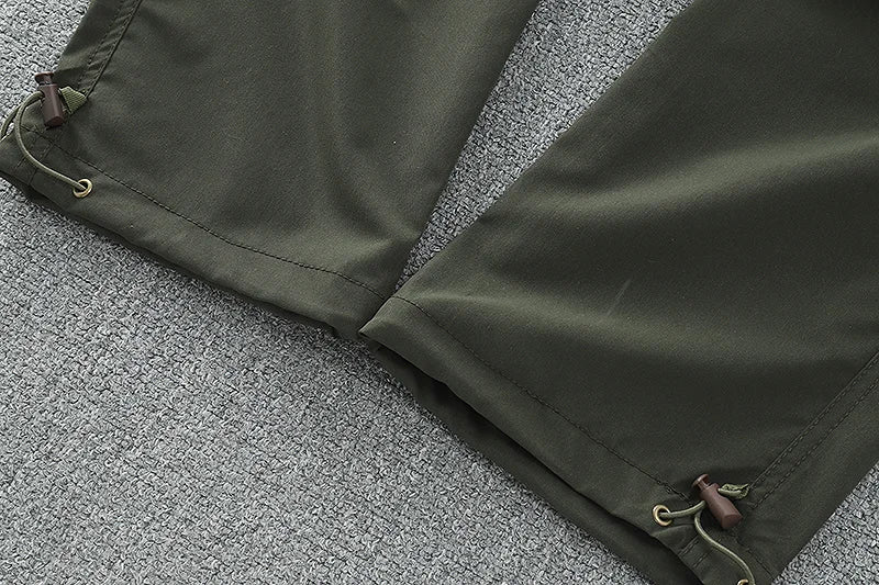 Pantalon cargo multi-poches pour homme, coupe-vent, imperméable, équipement de chasse, trekking, printemps, extérieur, skip fjj