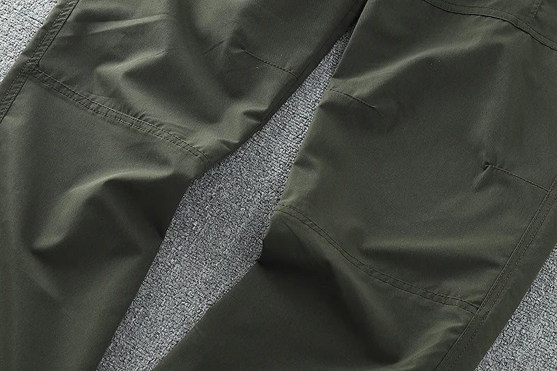 Pantalon cargo multi-poches pour homme, coupe-vent, imperméable, équipement de chasse, trekking, printemps, extérieur, skip fjj