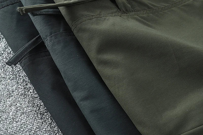 Pantalon cargo multi-poches pour homme, coupe-vent, imperméable, équipement de chasse, trekking, printemps, extérieur, skip fjj