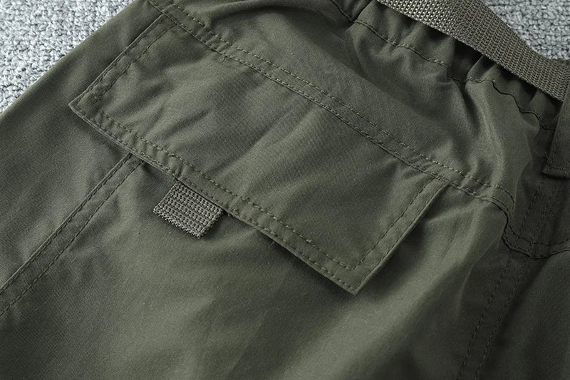 Pantalon cargo multi-poches pour homme, coupe-vent, imperméable, équipement de chasse, trekking, printemps, extérieur, skip fjj