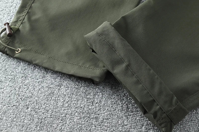 Pantalon cargo multi-poches pour homme, coupe-vent, imperméable, équipement de chasse, trekking, printemps, extérieur, skip fjj