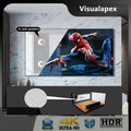 MICIG 16:9-Cadre d'écran de budgétaire, son HDTV, blanc brillant, tissé acoustiquement, bord transparent, partenaires gratuits