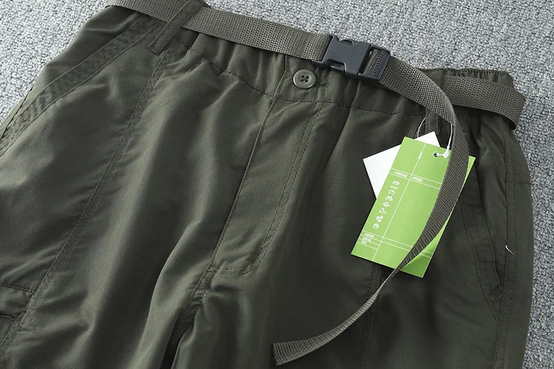 Pantalon cargo multi-poches pour homme, coupe-vent, imperméable, équipement de chasse, trekking, printemps, extérieur, skip fjj