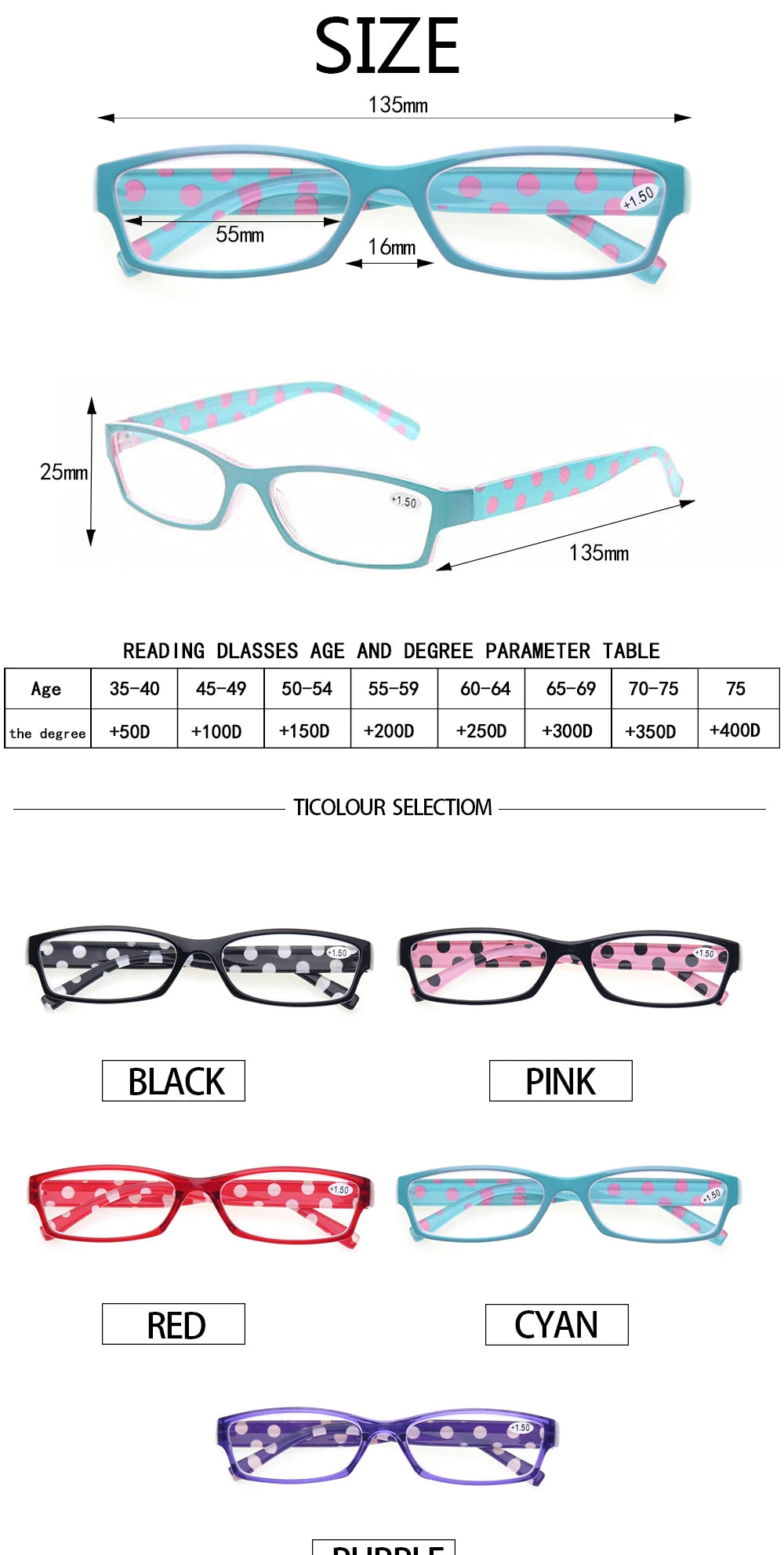 Henotin lunettes de lecture charnière à ressort mode imprimé miroir jambes hommes et femmes HD cadre rectangulaire lecteur loupe