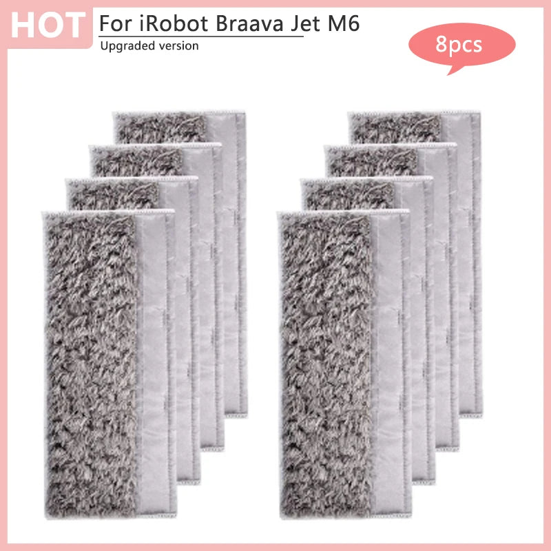 Pour aspirateur Robot iRobot Braava Jet M6, nettoyage humide et sec, chiffons de nettoyage, tampons, accessoires de remplacement, pièces lavables