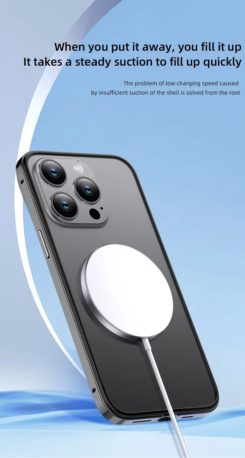 Étuis de téléphone en métal et aluminium, cadre hybride en Silicone, pour iPhone 17 16 15 Pro Max 14 13 12, pare-chocs à meilleure chaleur