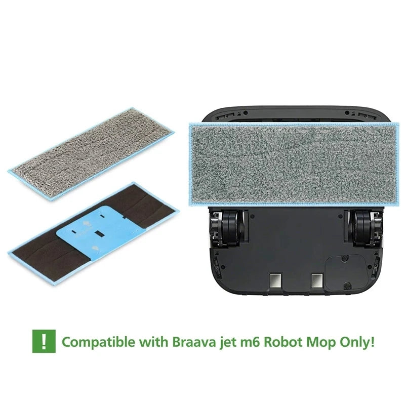 Pour aspirateur Robot iRobot Braava Jet M6, nettoyage humide et sec, chiffons de nettoyage, tampons, accessoires de remplacement, pièces lavables