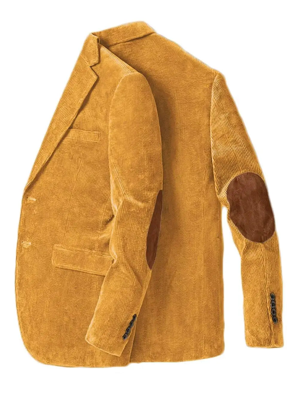 Blazer en velours côtelé pour hommes avec coudière, veste d'affaires décontractée, manteaux de Sport de printemps et d'automne