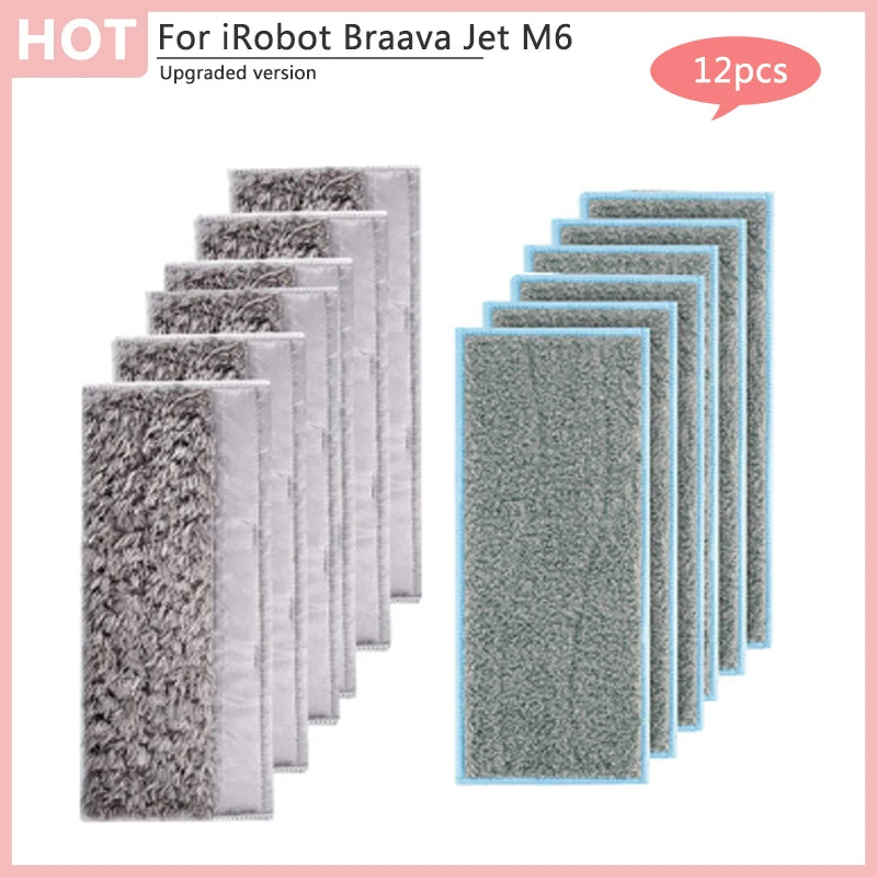 Pour aspirateur Robot iRobot Braava Jet M6, nettoyage humide et sec, chiffons de nettoyage, tampons, accessoires de remplacement, pièces lavables