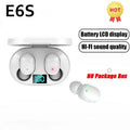 E6S sans fil Bluetooth écouteurs TWS Bluetooth casque sans fil écouteurs antibruit avec Microphone casque