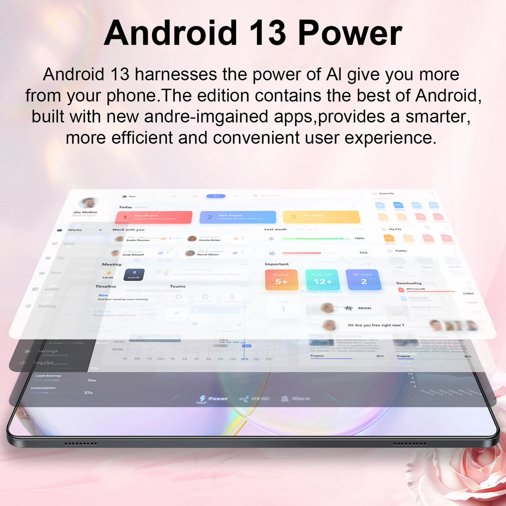 2025 Global nouvelle tablette 10.36 pouces Android 14 Pad 13 Pro 16GB 1TB Snapdragon 8 Gen2 4K HD 5G WIFI Bluetooth 20000mAh tablettes
