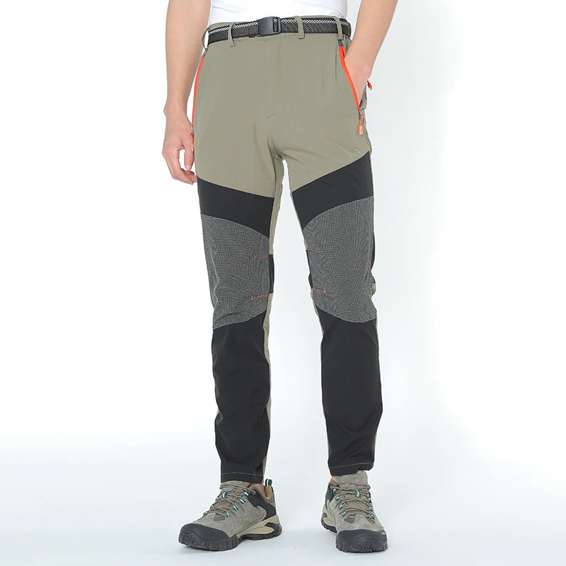 Pantalons longs d'extérieur pour hommes, élastiques, à séchage rapide, imperméables, pantalons de randonnée, légers et d'assaut, printemps et été