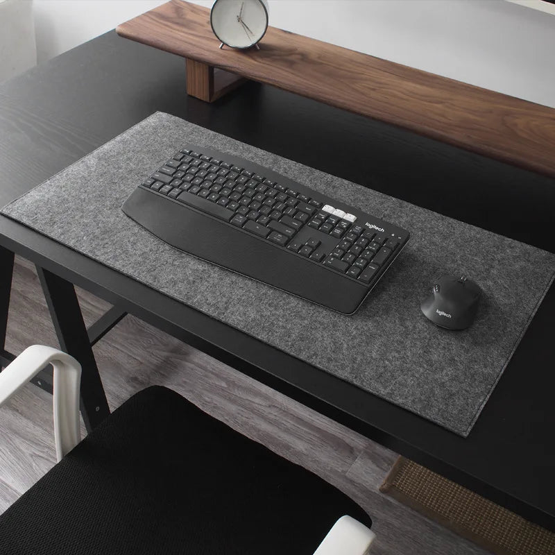 Coussin grand tapis de souris de jeu XXL tapis de bureau d'ordinateur Table clavier laine feutre bureau d'ordinateur portable tapis de souris antidérapant