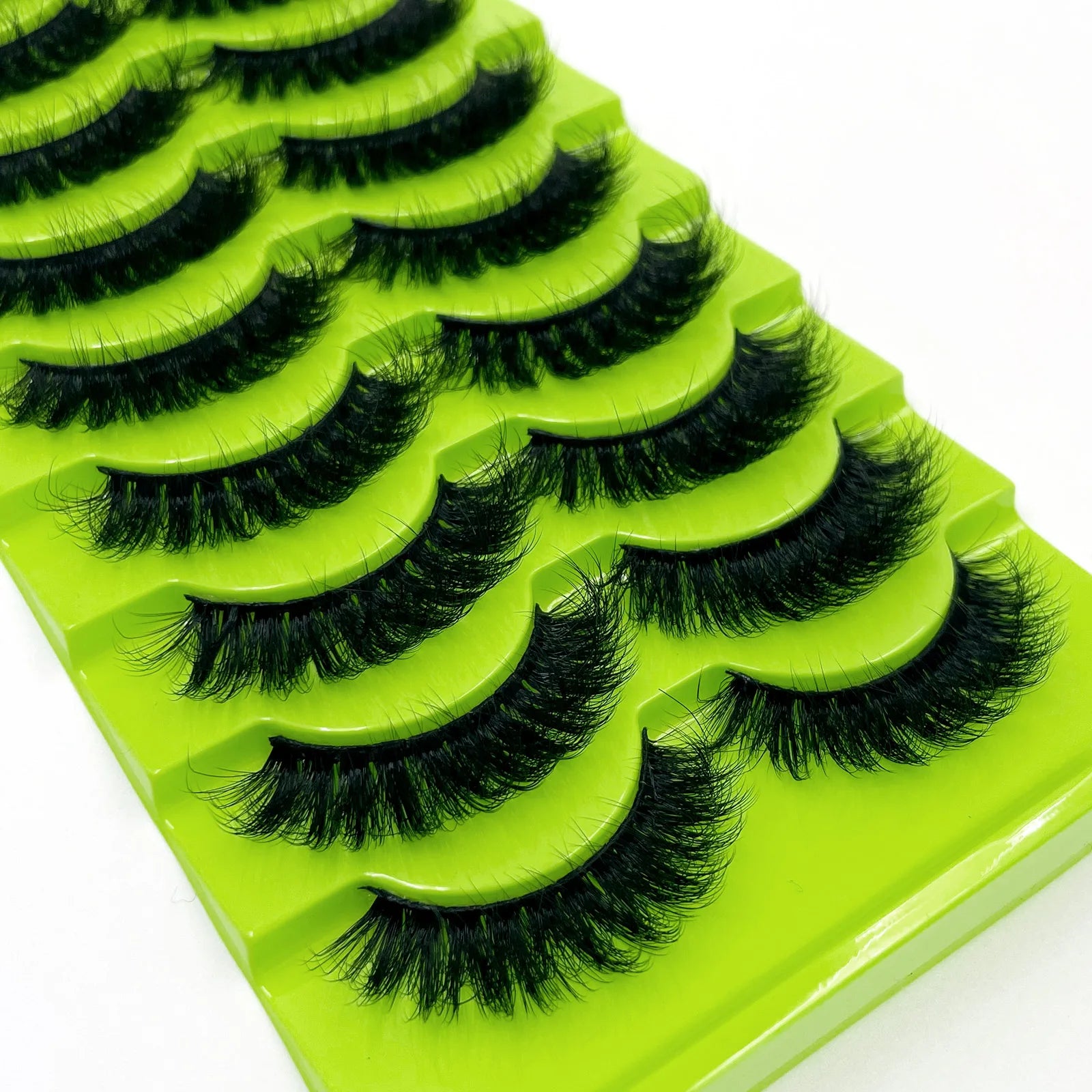 10 paires de Faux Cils 8D en vison naturel, Volume dramatique, Extension de Faux Cils, vente en gros, outil de maquillage