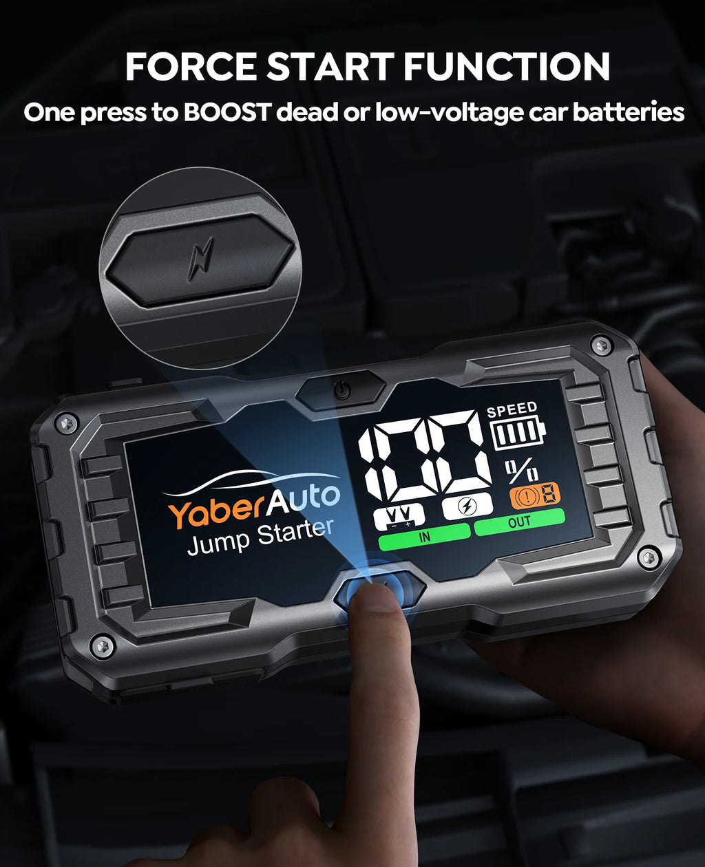 Yaber 4000A démarreur de saut de voiture batterie de voiture Portable Booster d'urgence dispositif de démarrage démarreur de voiture 2025