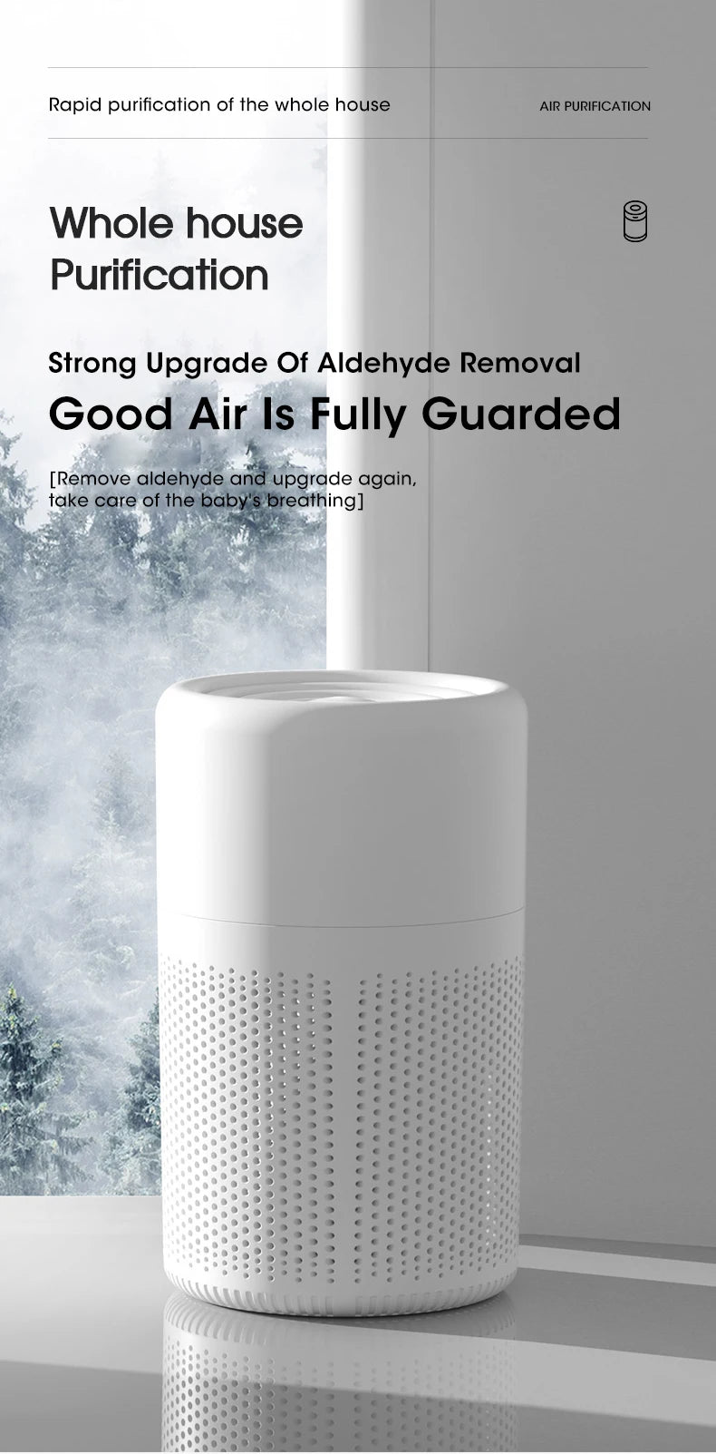 Purificateur d'air Portable purificateur d'air domestique Mini purificateur d'air de bureau avec filtre HEPA désodorisant purificateur d'air pour le bureau à domicile