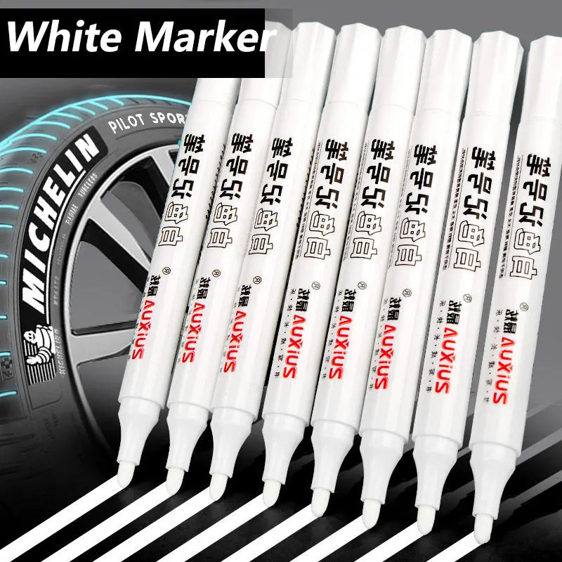 Stylos marqueurs blancs 2.0mm, 1/3/5 pièces, stylo Gel blanc étanche à l'huile, marqueurs de croquis Graffiti, papeterie fournitures scolaires
