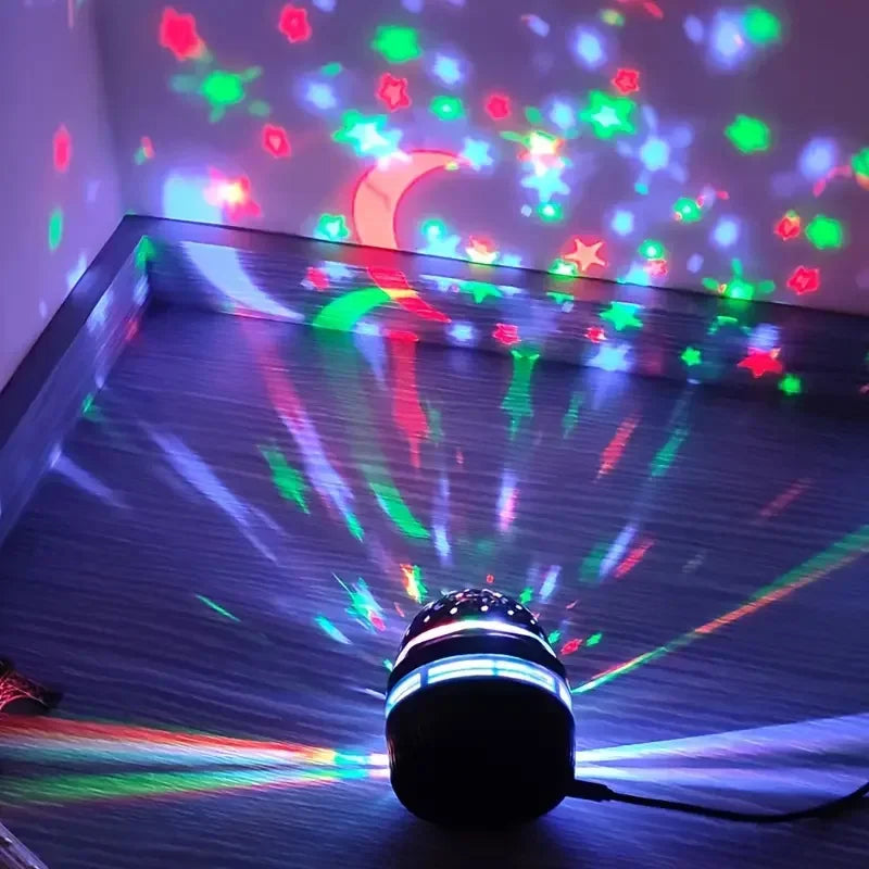LED ciel étoilé veilleuses USB projecteur lampe boule magique lune étoile lumières de noël maison chambre atmosphère décorations
