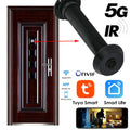 1080P Tuya vie intelligente maison visionneuse numérique Peepholes porte caméra oeil WiFi IR Vision nocturne porte oeil caméra Ir 5G 16mm plus petit