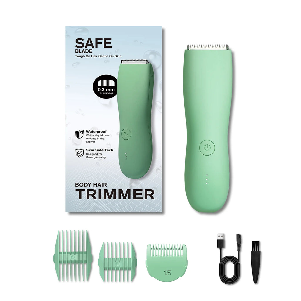 Tondeuse corporelle électrique rechargeable pour femmes et hommes, rasoir pour zones intimes, aisselles et corps, tondeuse bikini, épilateur