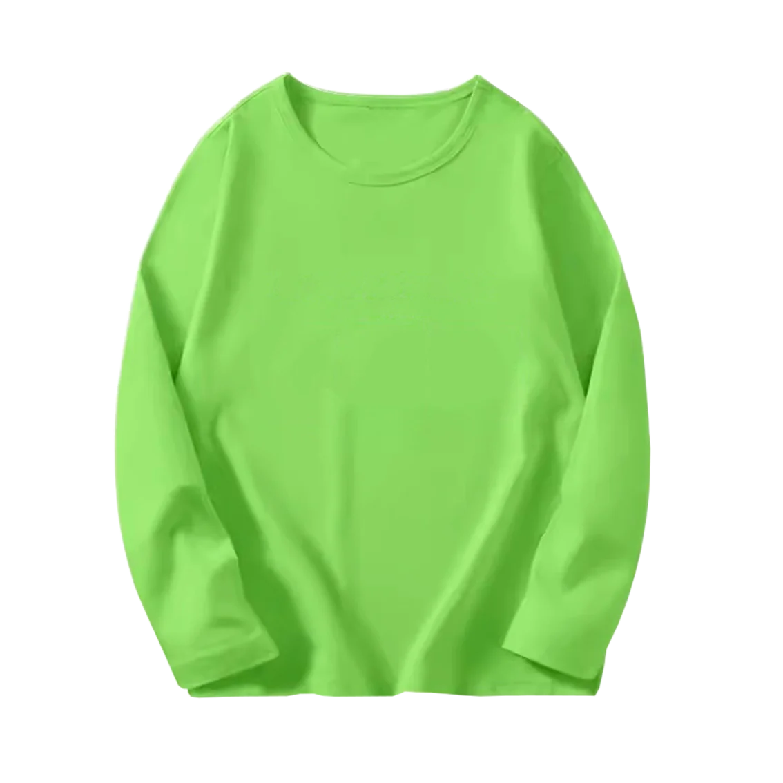 8 couleurs enfants coton à manches longues col rond t-shirt garçons fille printemps automne mince Tops basiques adolescent 6 8 10 12 ans