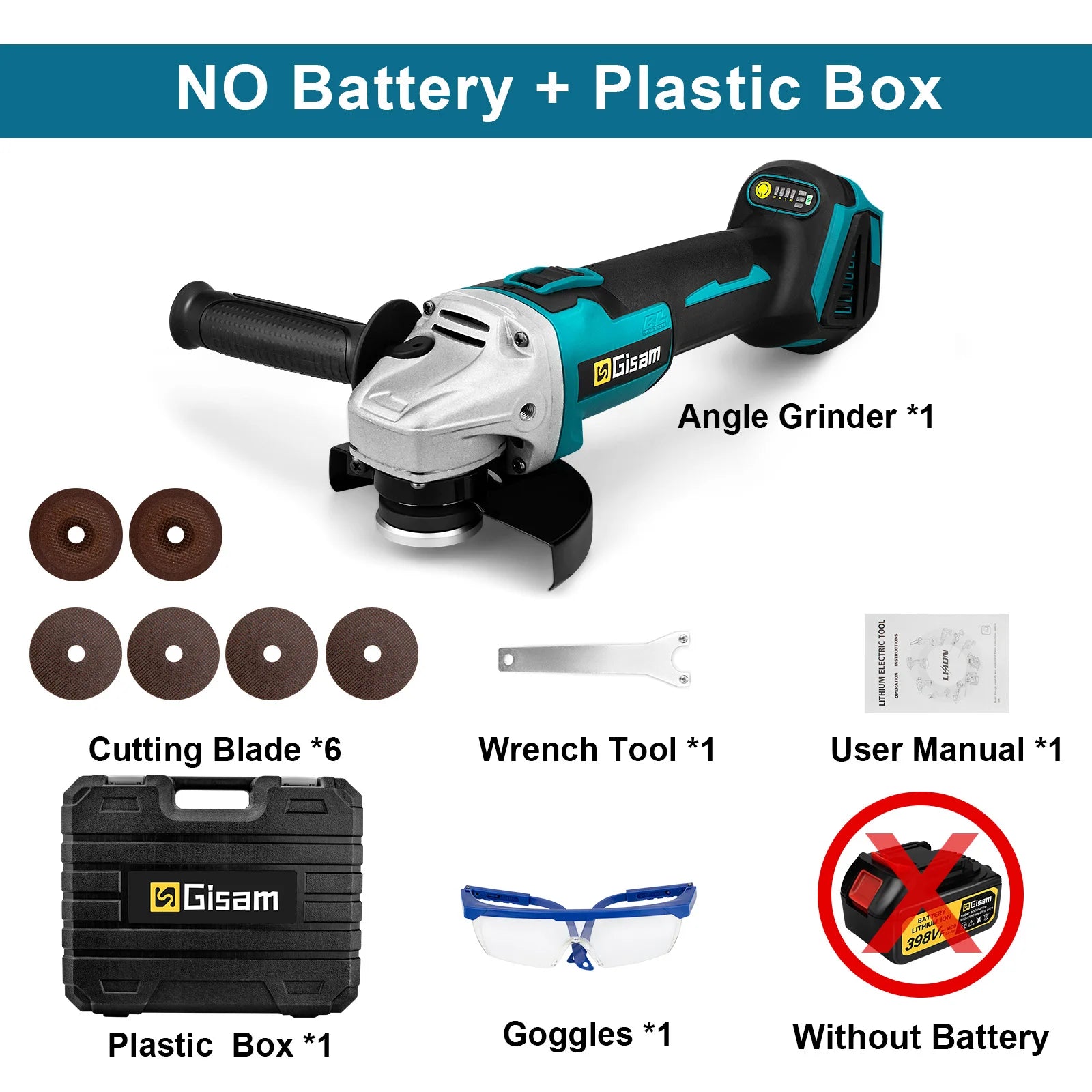 Gami 125mm 4 vitesses meuleuse d'angle sans brosse meulage sans fil polissage Machine de découpe outils électriques pour Makita 18V batterie broche