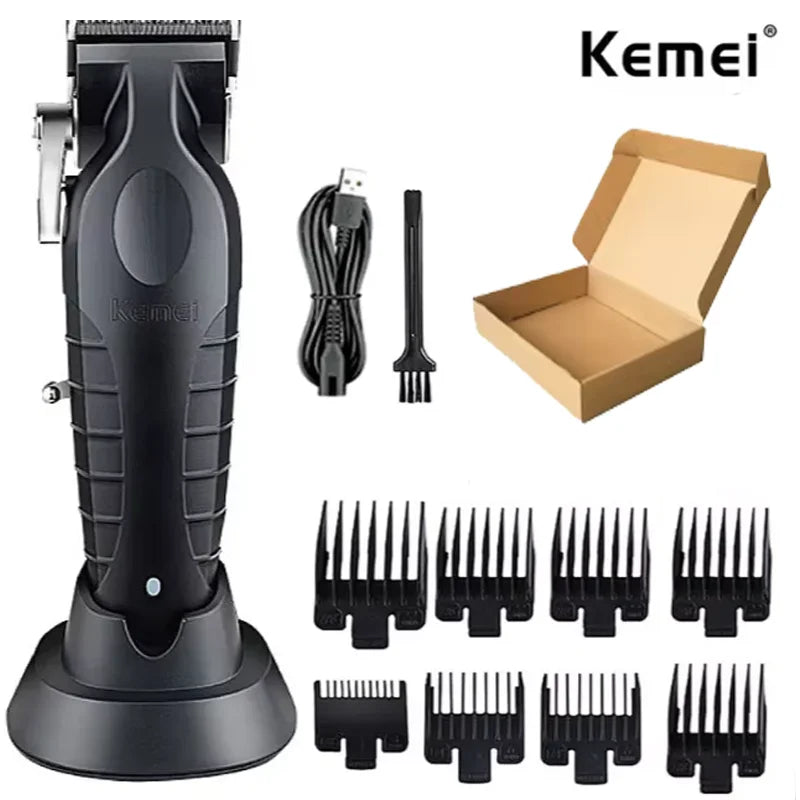 Kemei Kit de tondeuse à cheveux originale KM-2296 KM-2299 KM-T95 tondeuse à cheveux électrique Rechargeable barbier rasoir professionnel pour hommes