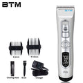 BTM P19 tondeuse à cheveux professionnelle tondeuse à cheveux pour Salon de coiffure ensemble de coupe de cheveux électrique Rechargeable hommes Machine de coupe de cheveux