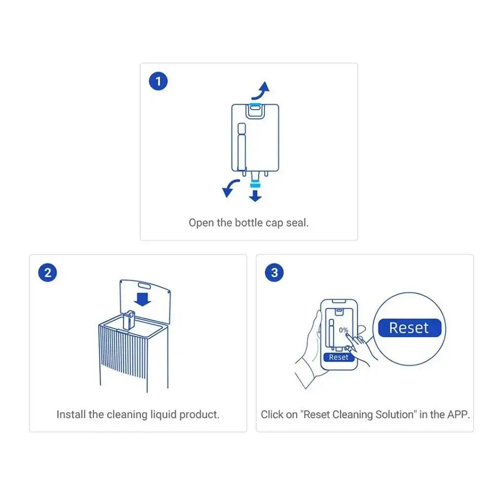 Liquide d'aspirateur pour Dreame L20 Ultra/L10 Prime/X10/X20 Pro Plus, remplacement de liquide, Solution de nettoyage de détergent 450ML
