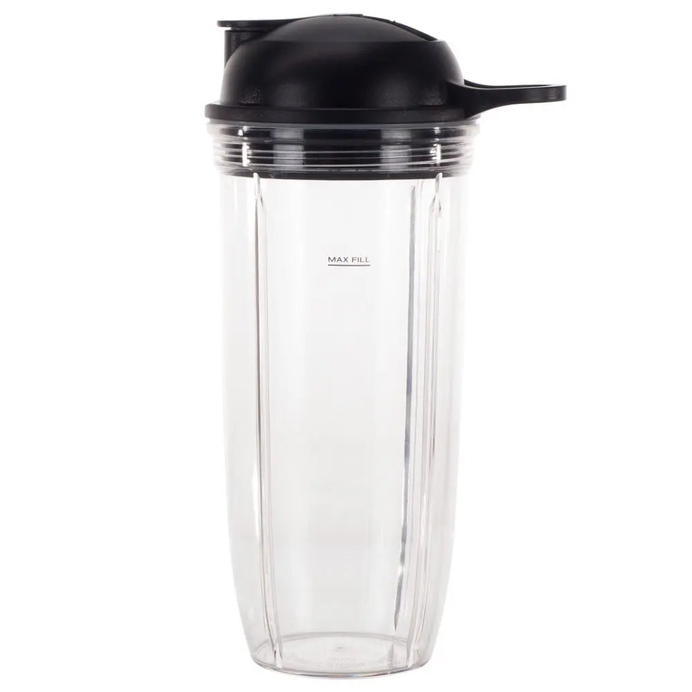 Pièces de rechange pour tasse et couvercle à emporter de 32 oz compatibles avec les mélangeurs NutriBullet Pro 1000, Combo et Select
