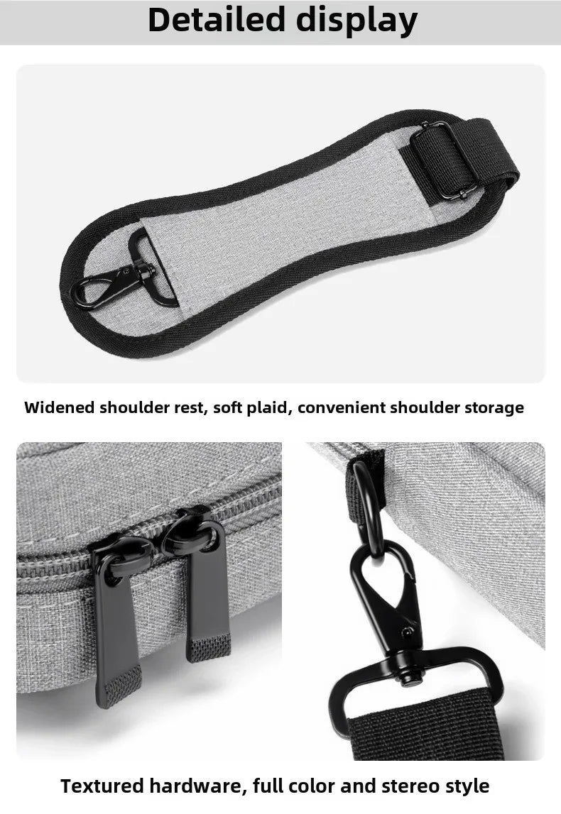 Sac pour ordinateur portable, sac à main à bandoulière, pochette pour ordinateur portable, porte-documents pour Macbook Air Pro HP Huawei Asus Dell Xiaomi de 14 15 17 pouces