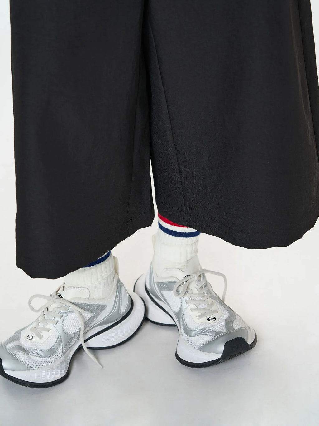 Pantalon de printemps taille haute à jambes larges pour femmes, décontracté, couleur unie, coupe ample