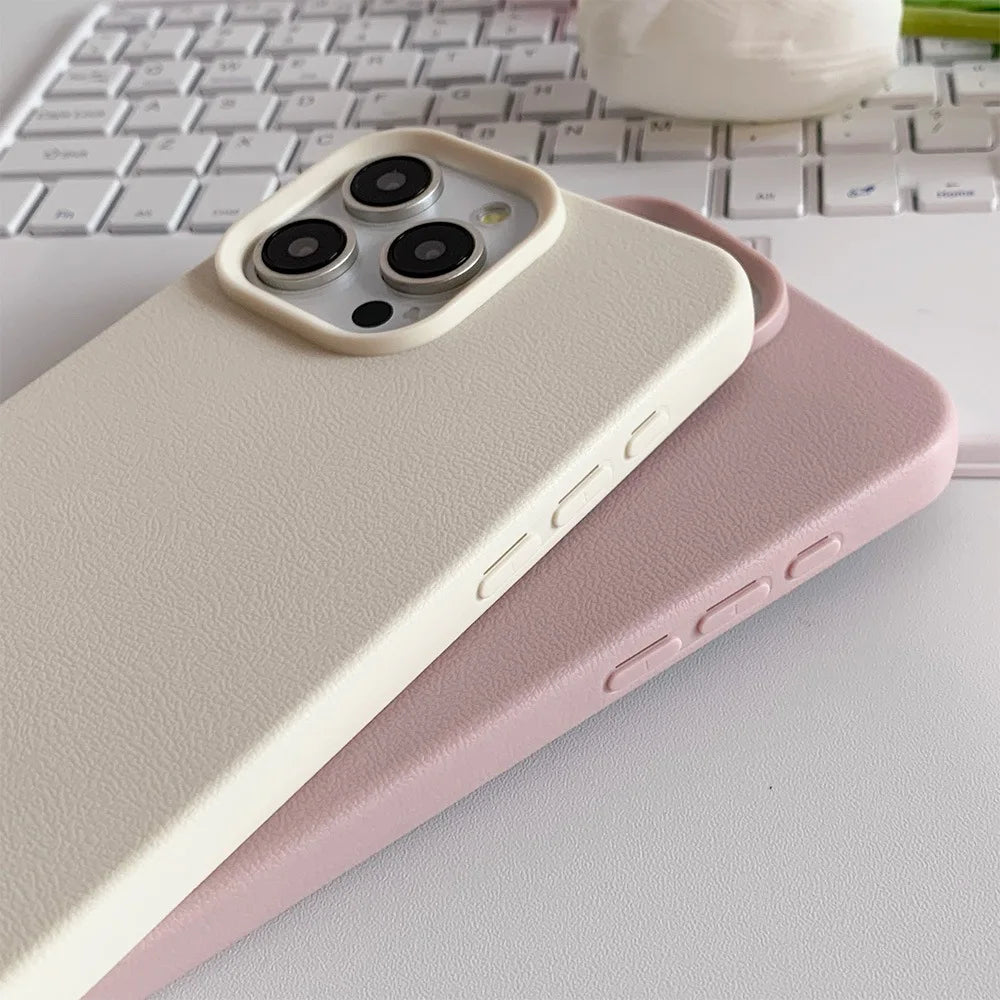 Coque de téléphone en cuir pour iPhone 17 Pro Max 16 13 11 15 14 Plus 12 17 Air 17Promax 16promax, antichoc, souple, en TPU